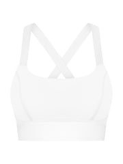 Skinny Wrap Back Cross Yoga Tops Solid Color Spaghetti-Neck Bra