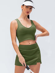 Simple Bra&Pantskirt Tennis Sports Suits