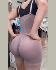 Side Zipper Tummy Control Peach Butt Strap Faja Panty