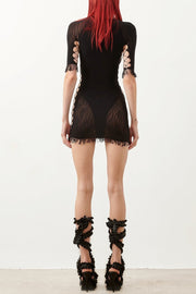 Alannah Hollow Shapewear Mini Dress