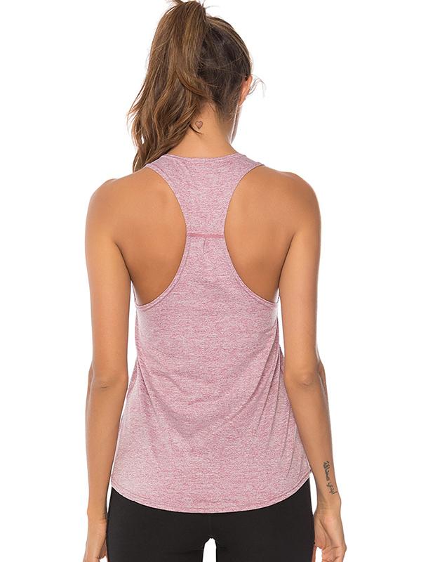 Casual Loose Breathable Solid Color Tanks