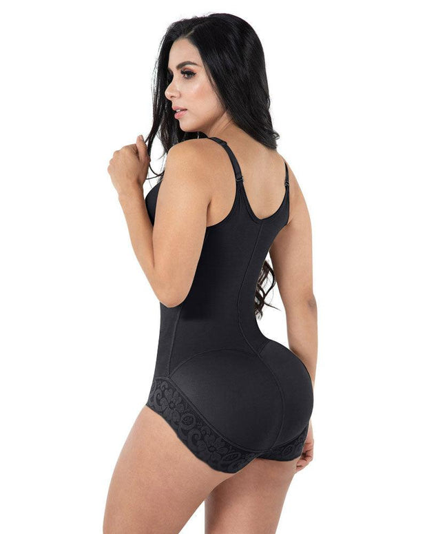 High Compression Shapewear With Hook Shaper Adjustable Bra Slimming Bodysuit