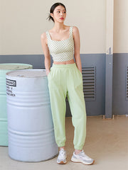 Printed Checkerboard Yoga Tank