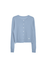 Dayana Round Neck 100% Wool Cardigan