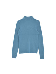 Abby Mock Neck Ribbed Sweater