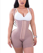 High Double Compression Garment Abdomen Control HOOK AND EYE CLOSURE Tummy Control  Adjustable Bodysuit