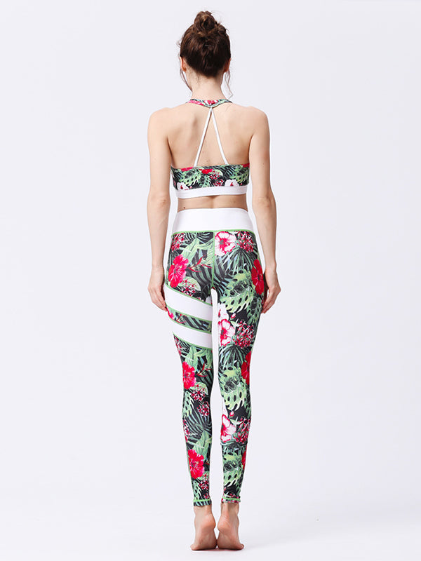 Floral Printed High Waist Leggings