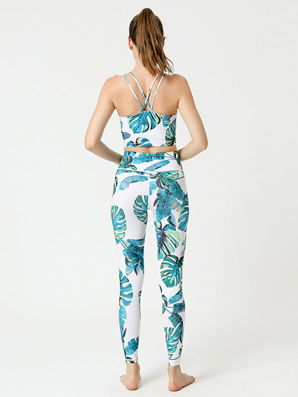 Floral Printed Top & Legging Suits