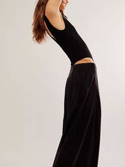 Classic Casual Cotton Linen Women's Wide Leg Pants