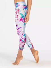 Floral Printed Empire Yoga Leggings