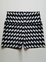 Quick Drying Geometric Three-Dimensional Printing Sports Shorts