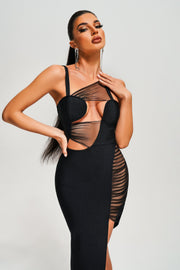 Isabella Mesh Maxi Bandage Dress