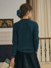 Kamari Mock Neck 100% Wool Slim Fit Knit Sweater