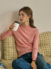 Kamari Mock Neck 100% Wool Slim Fit Knit Sweater