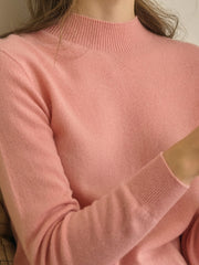 Kamari Mock Neck 100% Wool Slim Fit Knit Sweater