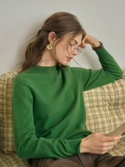 Kamari Mock Neck 100% Wool Slim Fit Knit Sweater