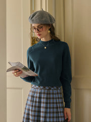 Kamari Mock Neck 100% Wool Slim Fit Knit Sweater