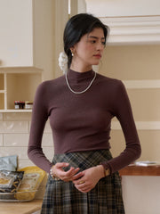 Annalise Mock Neck 100% Merino Wool Sweater