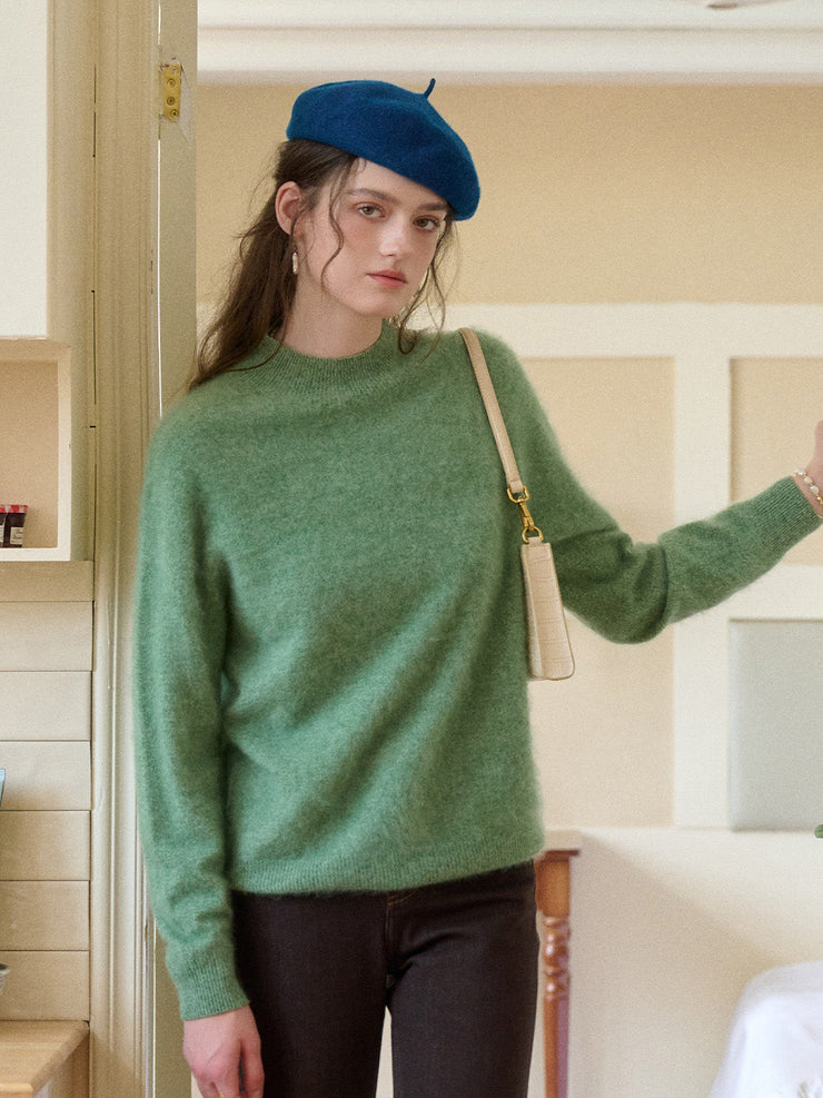 Izabella Round Neck Wool Sweater