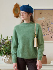 Izabella Round Neck Wool Sweater