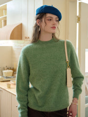 Izabella Round Neck Wool Sweater