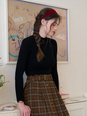 Amanda Ruffle Collar 100% Wool Sweater