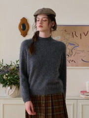 Izabella Round Neck Wool Sweater