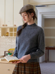 Izabella Round Neck Wool Sweater