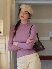 Amanda Ruffle Collar 100% Wool Sweater