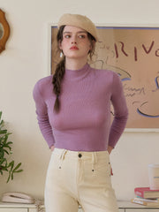 Amanda Ruffle Collar 100% Wool Sweater