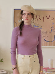 Amanda Ruffle Collar 100% Wool Sweater