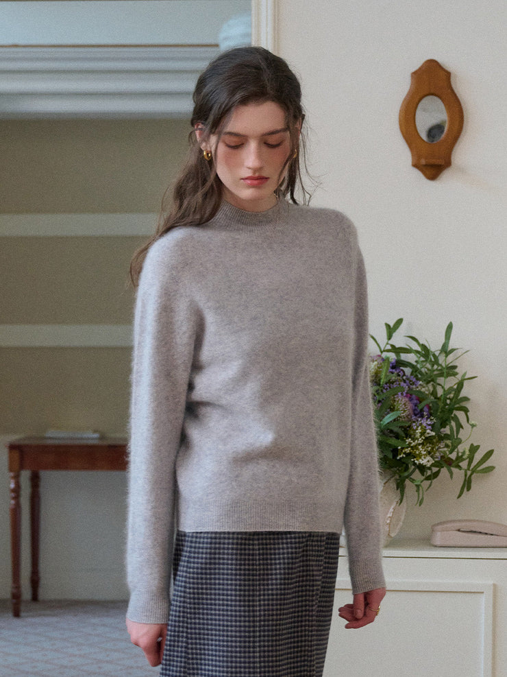Izabella Round Neck Wool Sweater