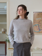 Izabella Round Neck Wool Sweater