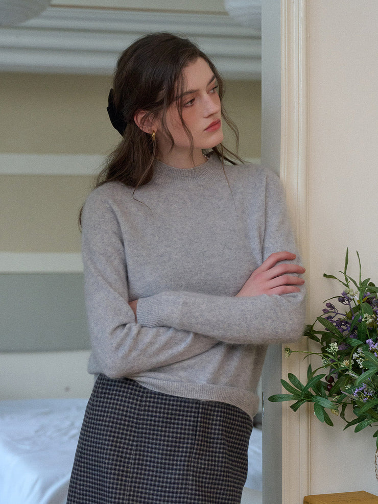 Izabella Round Neck Wool Sweater