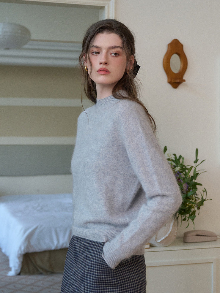 Izabella Round Neck Wool Sweater