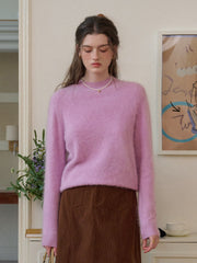 Izabella Round Neck Wool Sweater