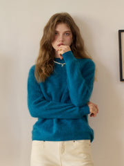 Izabella Round Neck Wool Sweater