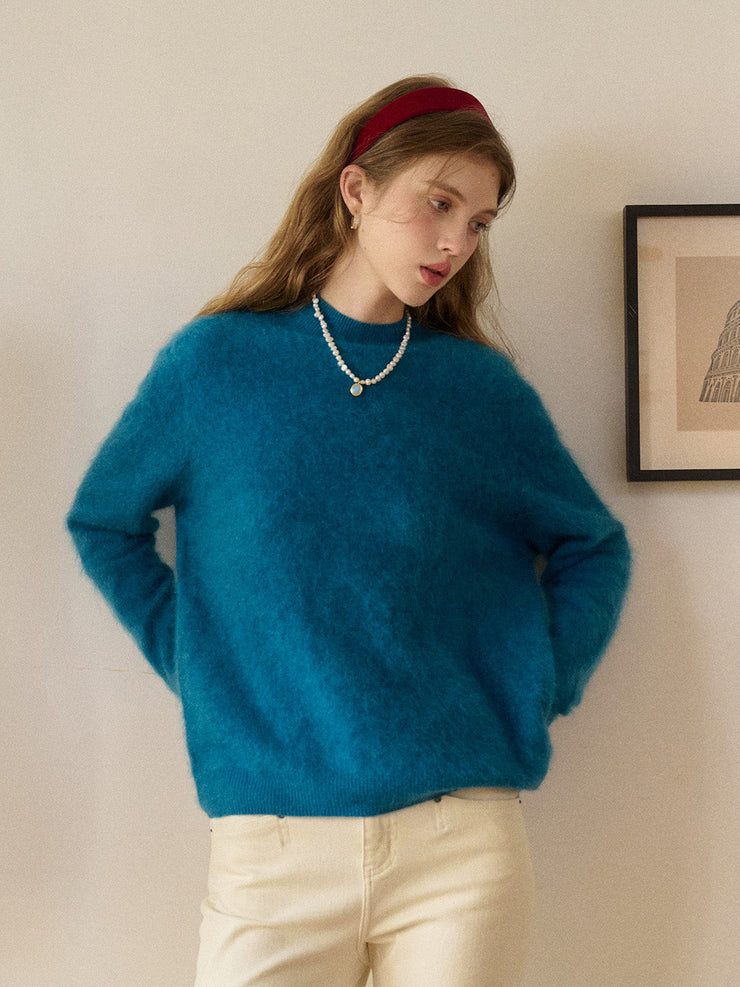 Izabella Round Neck Wool Sweater