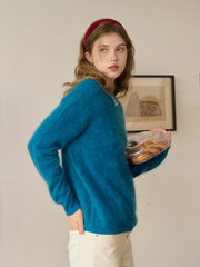Izabella Round Neck Wool Sweater