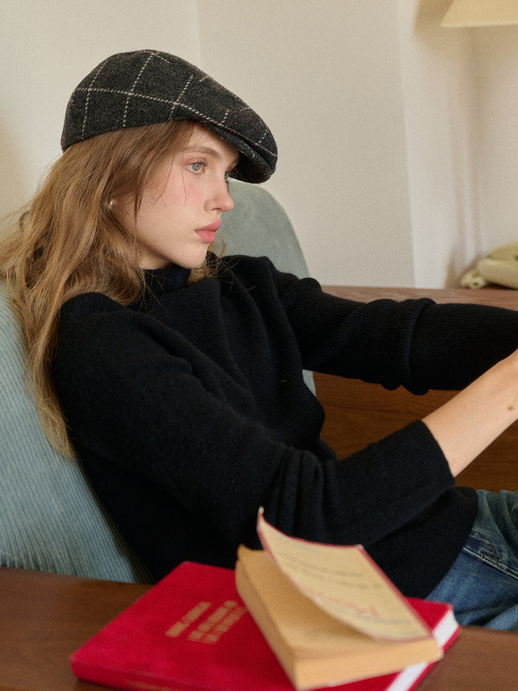 Abby Mock Neck Ribbed Sweater