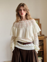 Gracelynn Round Neck Embroidery Sweater