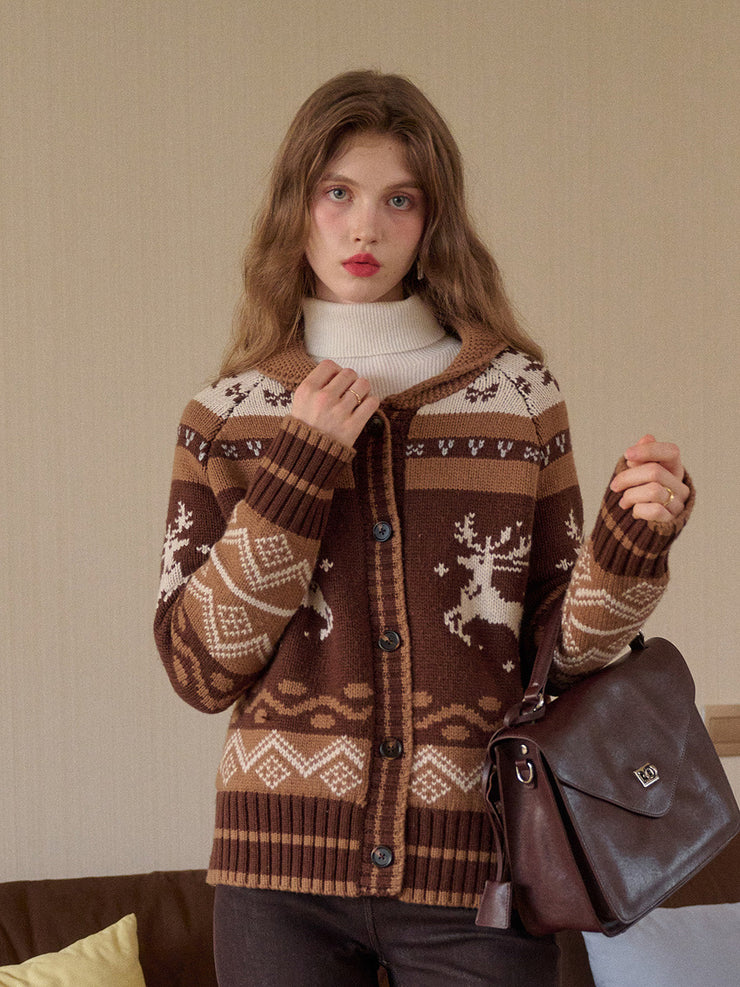 Shelby Shawl Collar Wool Cardigan