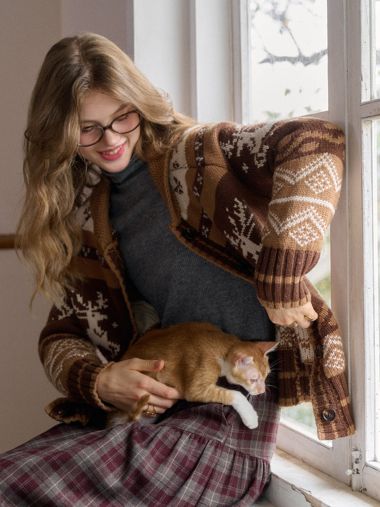 Shelby Shawl Collar Wool Cardigan