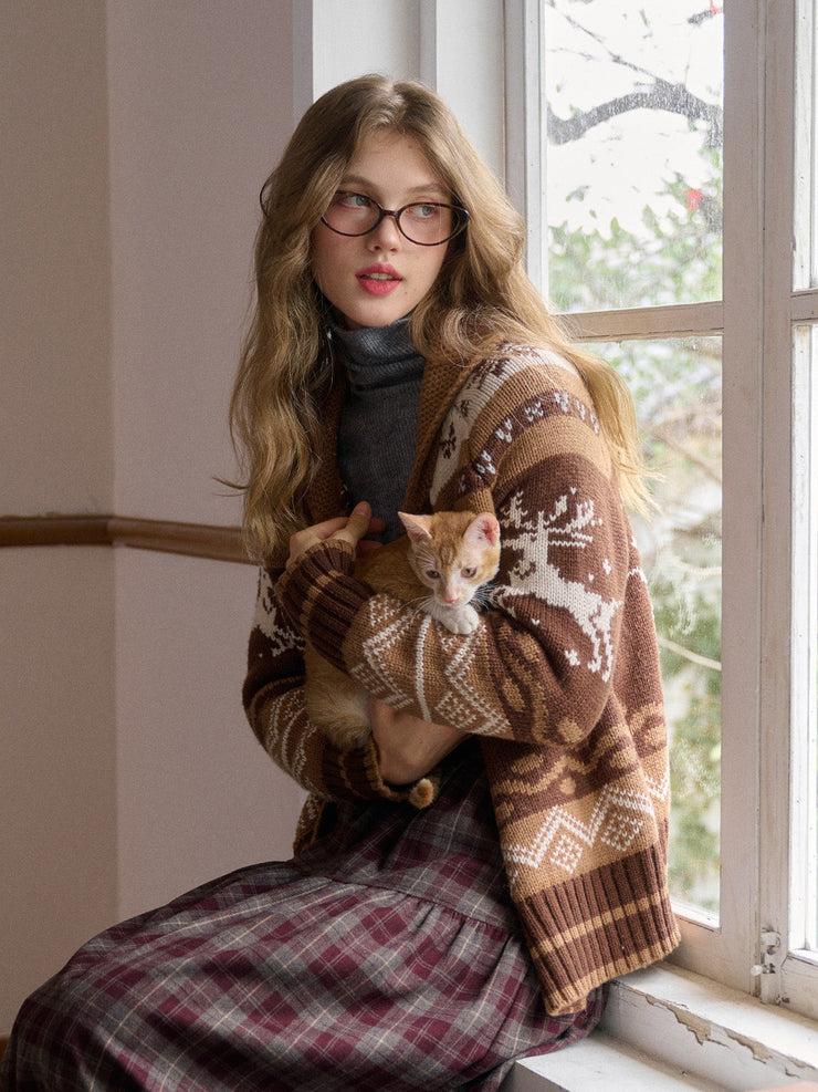 Shelby Shawl Collar Wool Cardigan