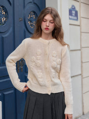 Armani Round Neck Crochet Sweater