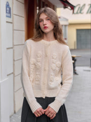 Armani Round Neck Crochet Sweater