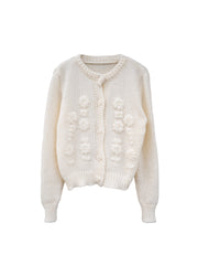 Armani Round Neck Crochet Sweater