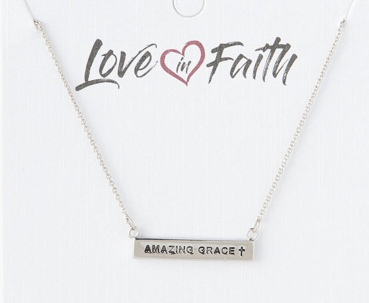 Amazing Grace ID Necklace