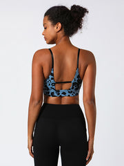 Leopard Print Sling Sports Bra