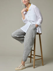 Casual Comfortable Cotton Linen Simple Women's Pants